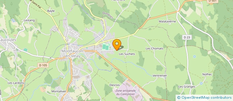 localisation de l'entreprise FERRAPIE LUCAS TRAVAUX PUBLICS  MONTFAUCON-EN-VELAY