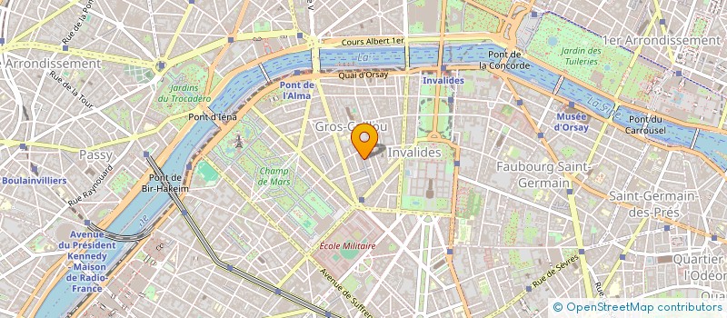 localisation de l'entreprise FERRARI GAUDRAS à PARIS