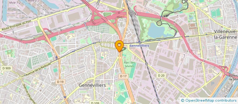localisation de l'entreprise FERRARI GESTION à GENNEVILLIERS