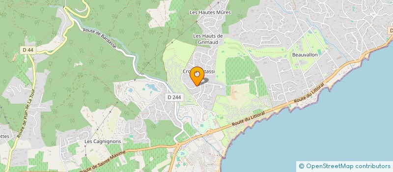localisation de l'entreprise FERRARI SCOYER  GRIMAUD