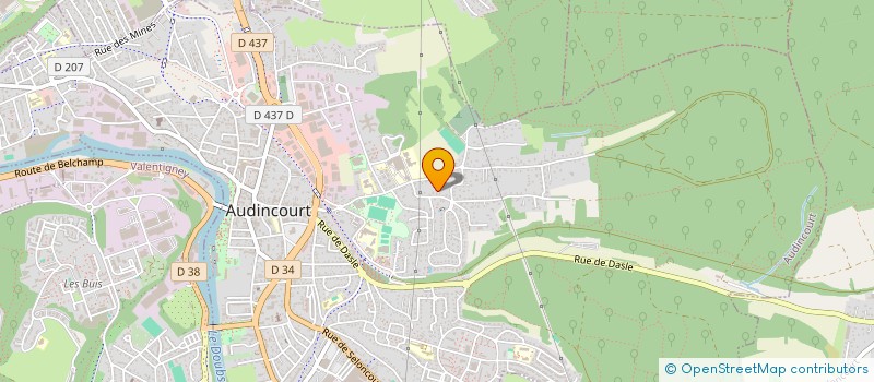 localisation de l'entreprise FERRARIS ET FILS  AUDINCOURT
