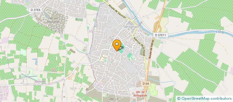 localisation de l'entreprise FERRAS JOSE  SERIGNAN