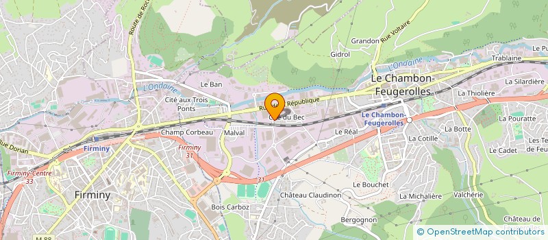 localisation de l'entreprise FERRATON  LE CHAMBON-FEUGEROLLES