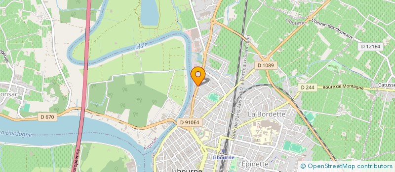 localisation de l'entreprise FERRAZ/GLAYROUSE  LIBOURNE