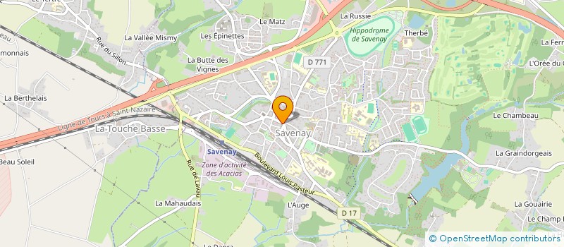 localisation de l'entreprise FERRE  SAVENAY