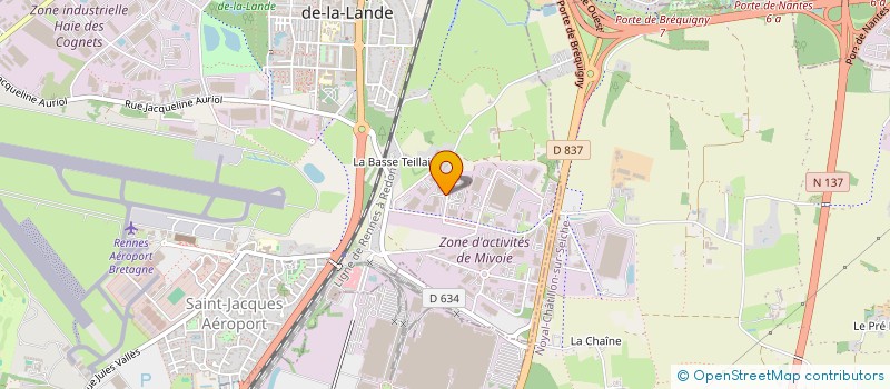 localisation de l'entreprise FERRE DISTRIBUTION INDUSTRIELLE  SAINT-JACQUES-DE-LA-LANDE