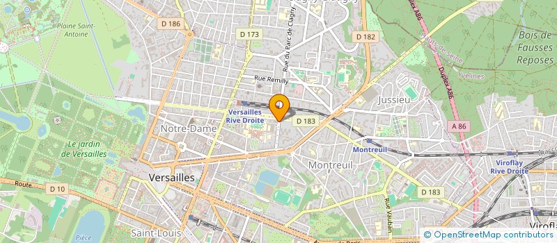 localisation de l'entreprise FERRE JACQUES   LAROCHE PATRICK à VERSAILLES