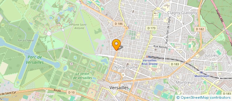 localisation de l'entreprise FERRE VENDROUX à VERSAILLES