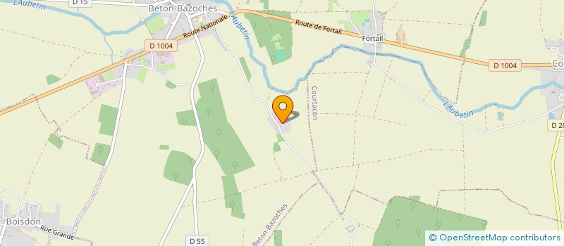 localisation de l'entreprise FERREIRA  BETON-BAZOCHES