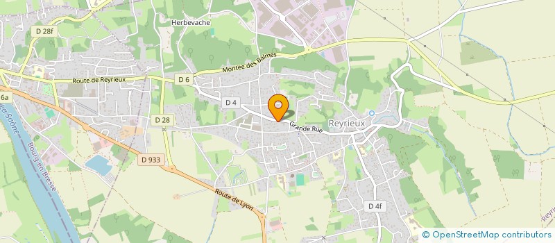 localisation de l'entreprise FERREIRA à REYRIEUX