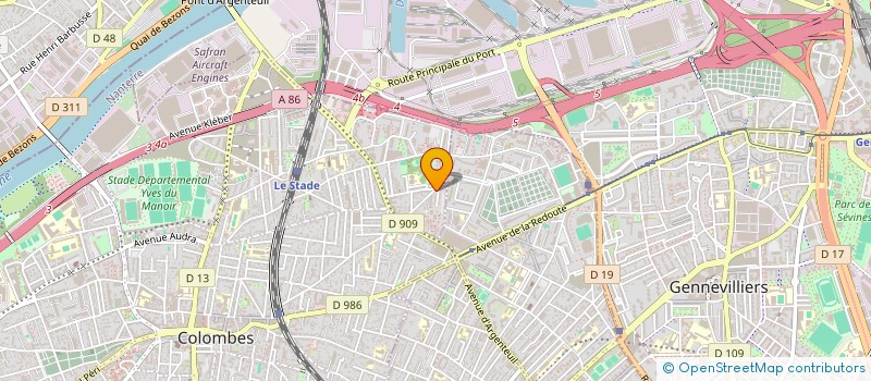 localisation de l'entreprise FERREIRA BTP à COLOMBES