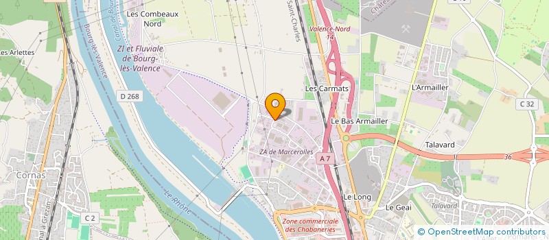 localisation de l'entreprise FERREIRA CREATION  BOURG-LES-VALENCE