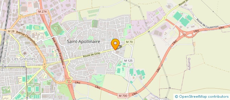 localisation de l'entreprise FERREIRA E.S.M. à SAINT-APOLLINAIRE