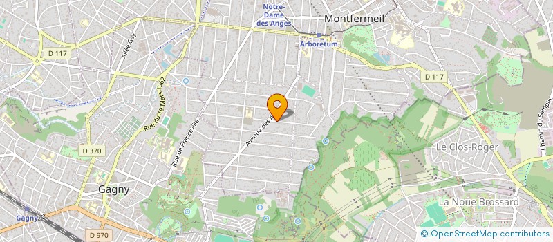 localisation de l'entreprise FERREIRA & FILS à MONTFERMEIL