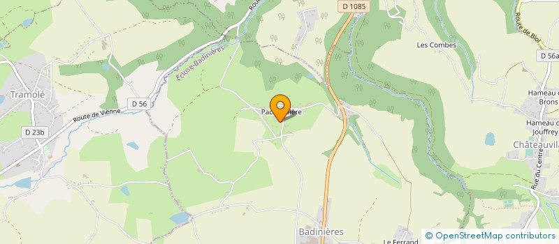 localisation de l'entreprise FERREIRA MACONNERIE  ECLOSE-BADINIERES