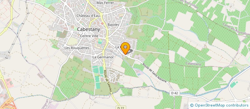 localisation de l'entreprise FERREIRA OLIVIER à CABESTANY