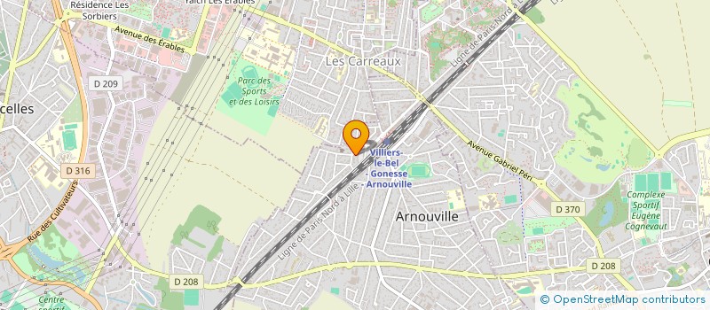 localisation de l'entreprise FERREIRA RENOV à ARNOUVILLE