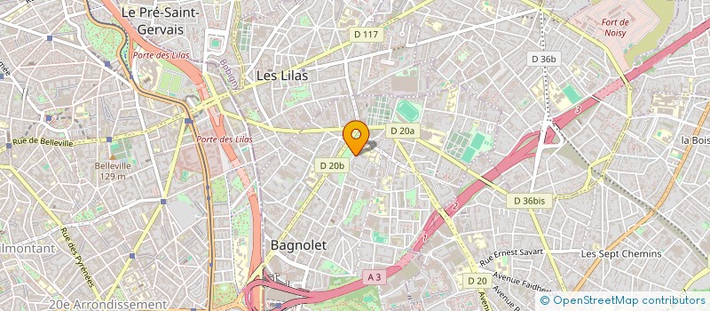 localisation de l'entreprise FERRERO PLOMBERIE à BAGNOLET