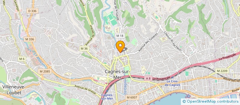 localisation de l'entreprise FERRERO S.N.E.I à CAGNES-SUR-MER