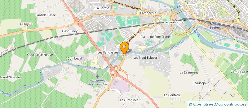 localisation de l'entreprise FERRERO SIGEAN OPL  BEZIERS