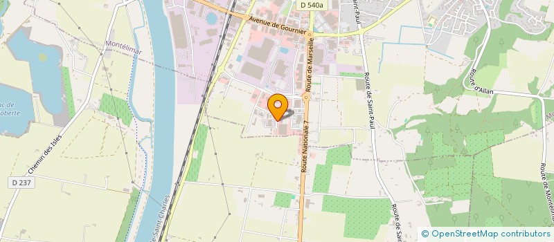 localisation de l'entreprise FERRET à MONTELIMAR