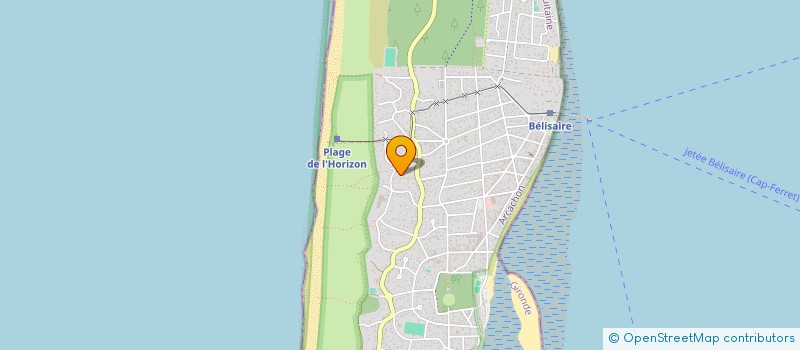 localisation de l'entreprise FERRET-IMMOBILIER à LEGE-CAP-FERRET