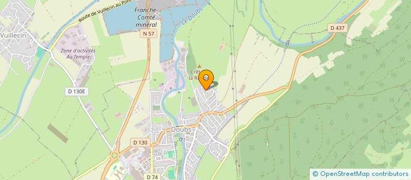 localisation de l'entreprise FERRET IT à DOUBS