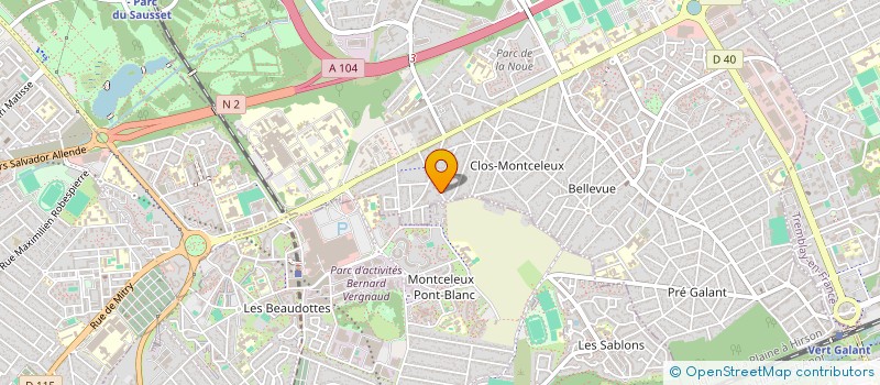 localisation de l'entreprise FERRET METAUX  VILLEPINTE