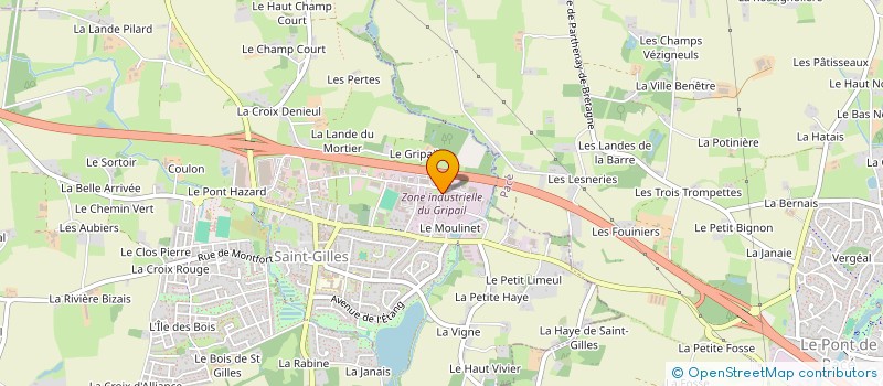 localisation de l'entreprise FERREY MOBILIER BRETAGNE INTERNATIONAL  SAINT-GILLES