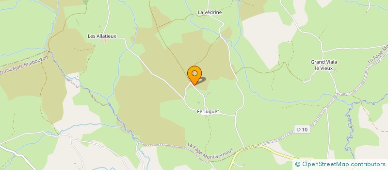localisation de l'entreprise FERRIER & FILS  LA FAGE-MONTIVERNOUX