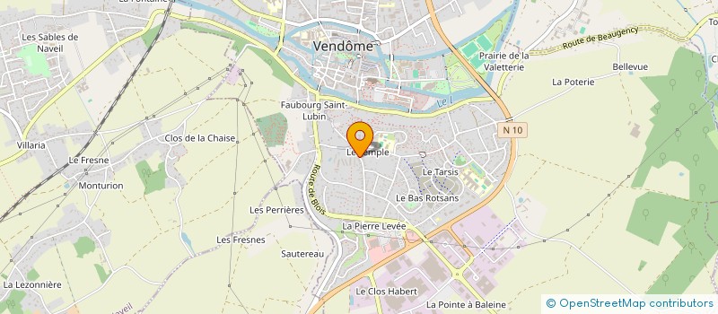 localisation de l'entreprise FERRIER JEAN-BAPTISTE LUTHIER  VENDOME