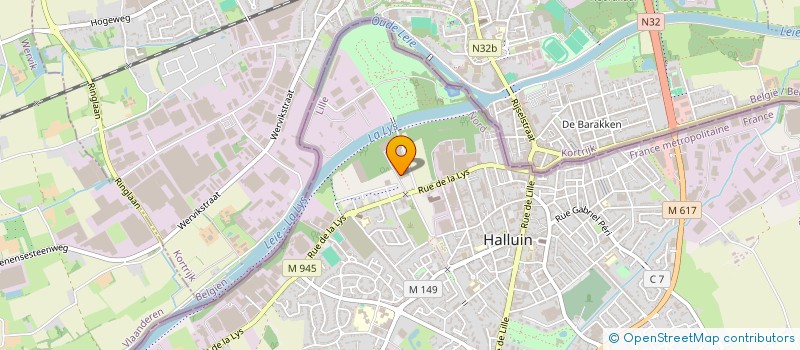 localisation de l'entreprise FERRO PERFORMANCE PIGMENTS FRANCE à HALLUIN