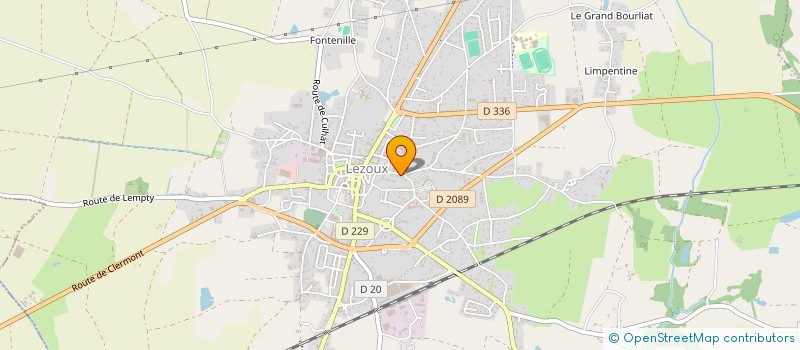 localisation de l'entreprise FERRO - PIEUX 63  LEZOUX