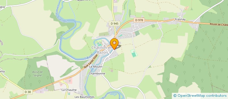 localisation de l'entreprise FERRODIS à CHATILLON-EN-BAZOIS