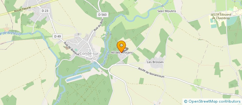 localisation de l'entreprise FERRON LEVAGE à MESNILS-SUR-ITON