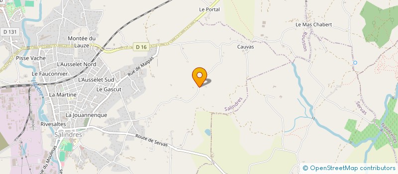 localisation de l'entreprise FERRONNERIE ANTHO à SALINDRES