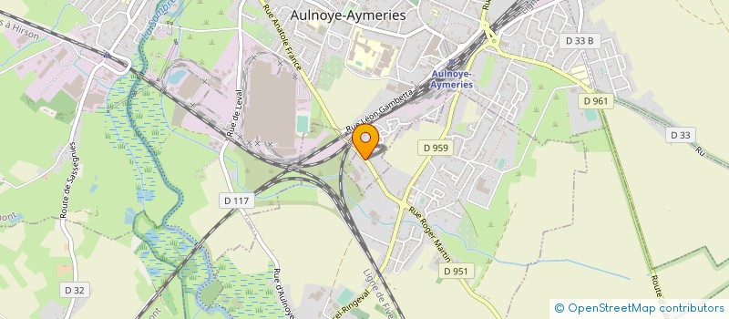 localisation de l'entreprise FERRONNERIE AVESNOISE  AULNOYE-AYMERIES