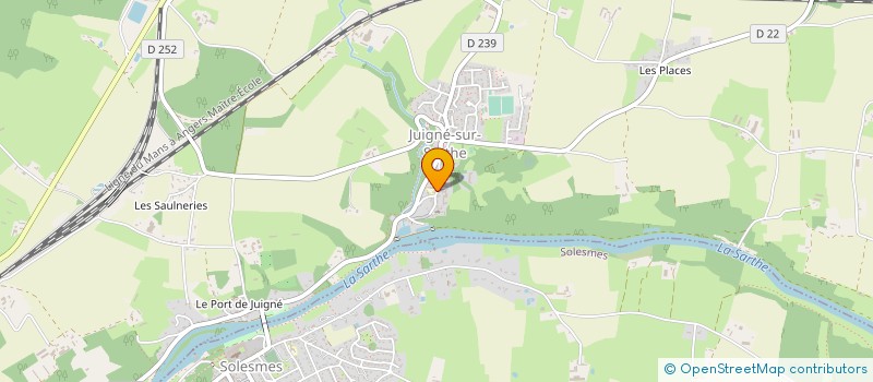 localisation de l'entreprise FERRONNERIE BONNIN  JUIGNE-SUR-SARTHE