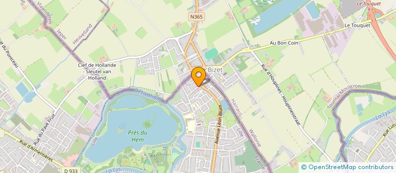 localisation de l'entreprise FERRONNERIE D'ART LICTEVOET à ARMENTIERES