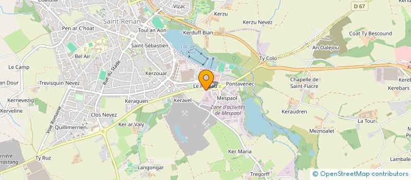 localisation de l'entreprise FERRONNERIE D'ART LOBLIGEOIS à SAINT-RENAN