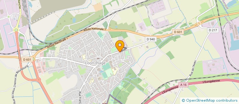 localisation de l'entreprise FERRONNERIE DE LA COTE D'OPALE à LOON-PLAGE