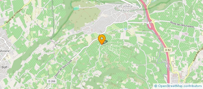 localisation de l'entreprise FERRONNERIE DELRENE  LA CADIERE-D'AZUR