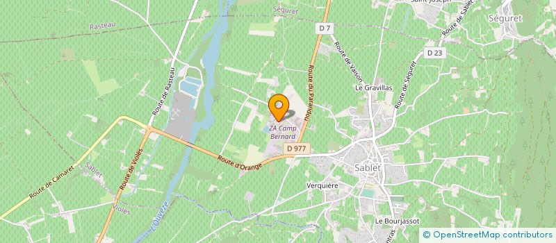 localisation de l'entreprise FERRONNERIE DES DENTELLES à SABLET