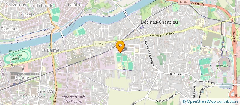localisation de l'entreprise FERRONNERIE DU SUD EST à DECINES-CHARPIEU