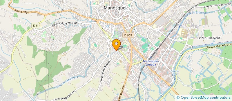 localisation de l'entreprise FERRONNERIE GARCIA à MANOSQUE
