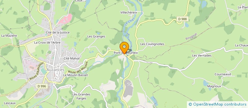 localisation de l'entreprise FERRONNERIE LA NOISETTE à AUZANCES