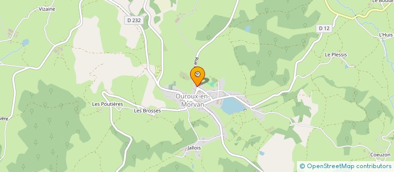 localisation de l'entreprise FERRONNERIE LUMIERE à OUROUX-EN-MORVAN