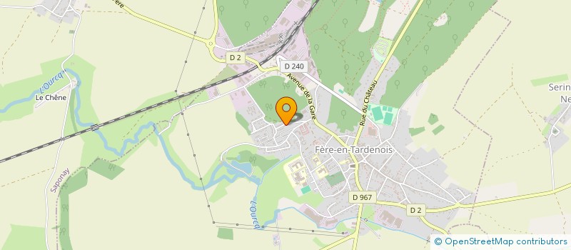 localisation de l'entreprise FERRONNERIE METALLERIE CARLIER  SAPONAY