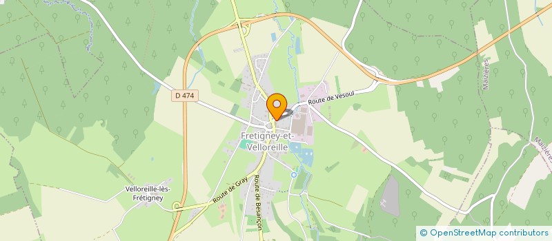 localisation de l'entreprise FERRONNERIE MILLET  FRETIGNEY-ET-VELLOREILLE