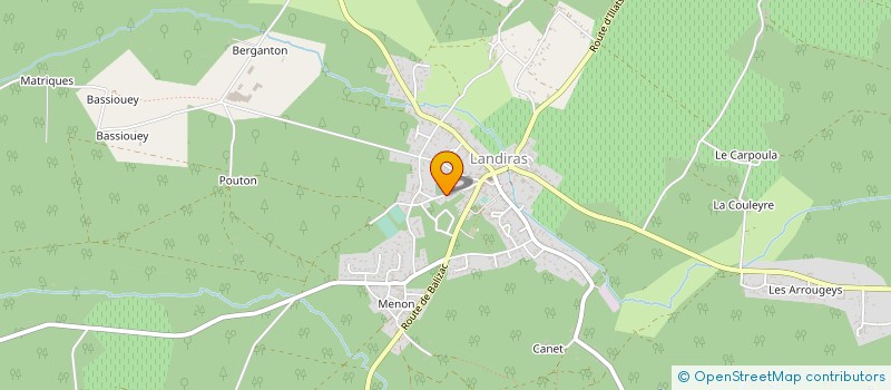 localisation de l'entreprise FERRONNERIE MODERNE à LANDIRAS